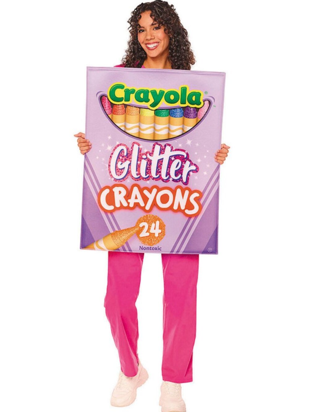 Adult Crayola Crayon Glitter Box Halloween Costume Quik Change OS 14+ Teen